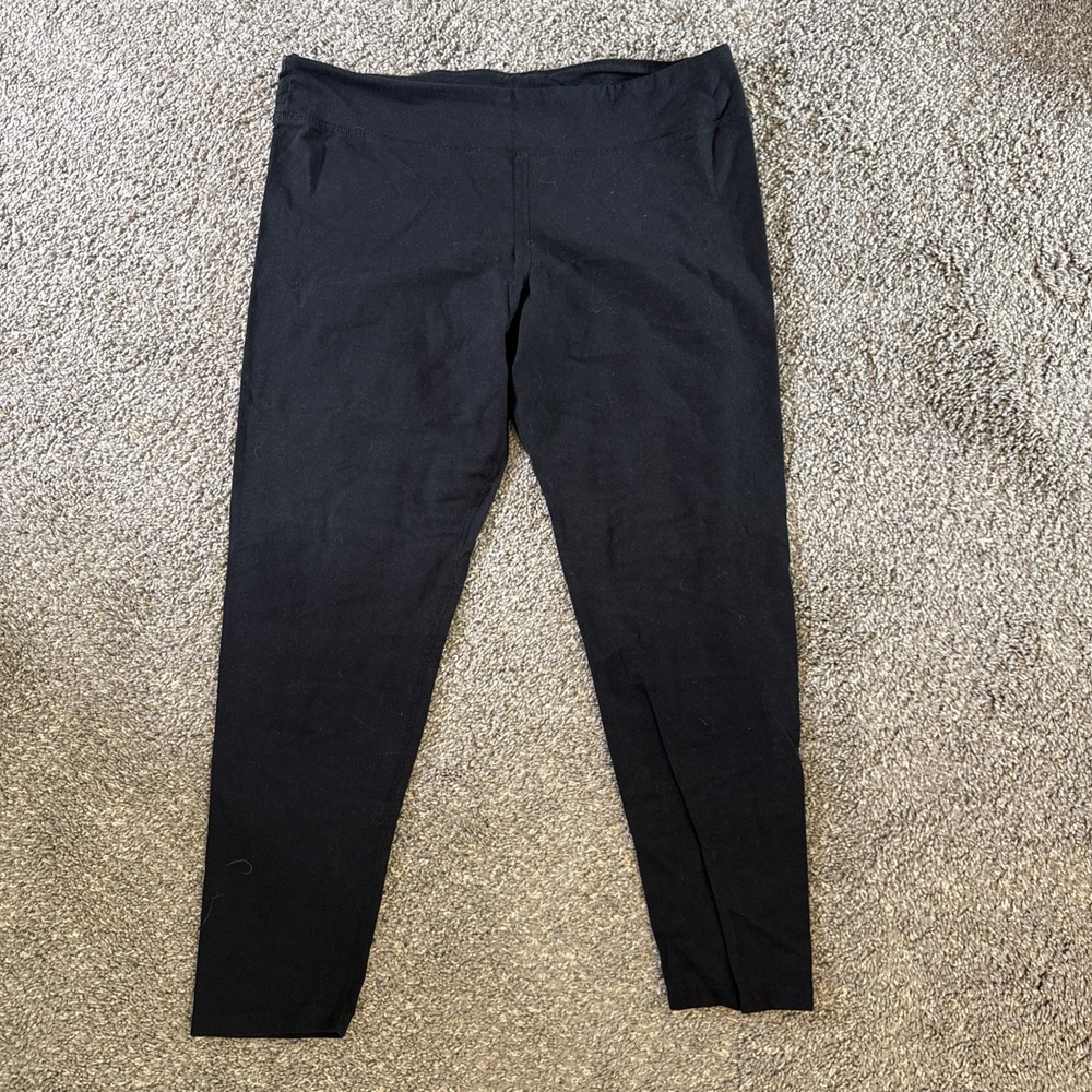 Athletic Works Women's Black Leggings Inseam 26" Size XL